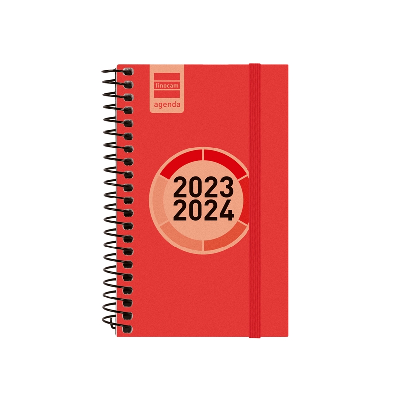 Agenda escolar 2023-2024 Finocam E3 semana vista Espir Label Rojo