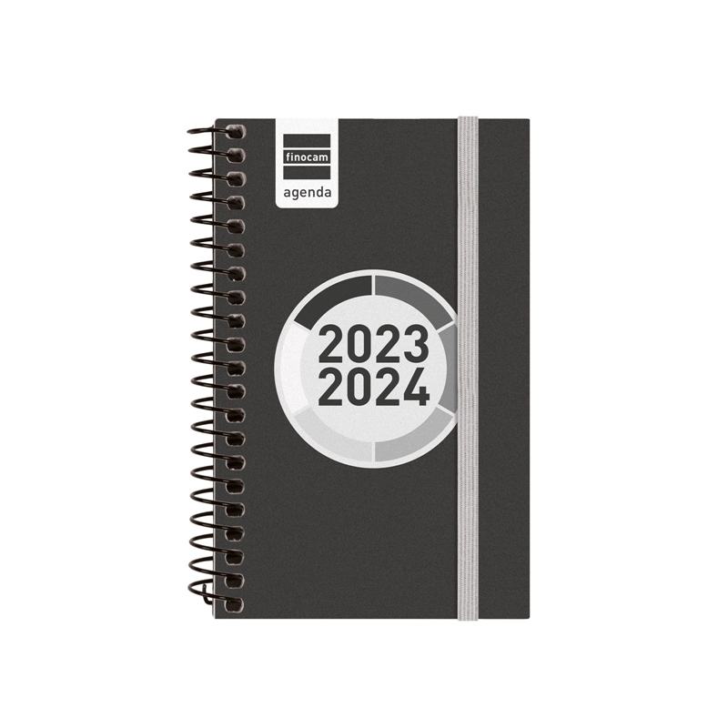 Agenda escolar 2023-2024 Finocam E3 semana vista Espir Label Negro