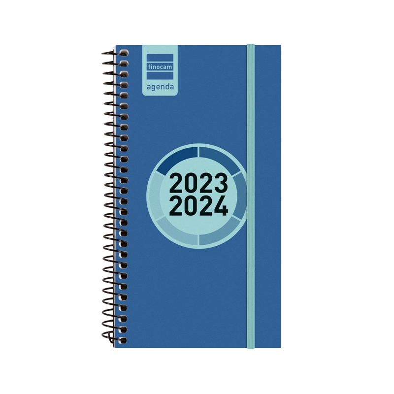 Agenda escolar 2023-2024 Finocam E9 semana vista Espir Label Azul cobalto
