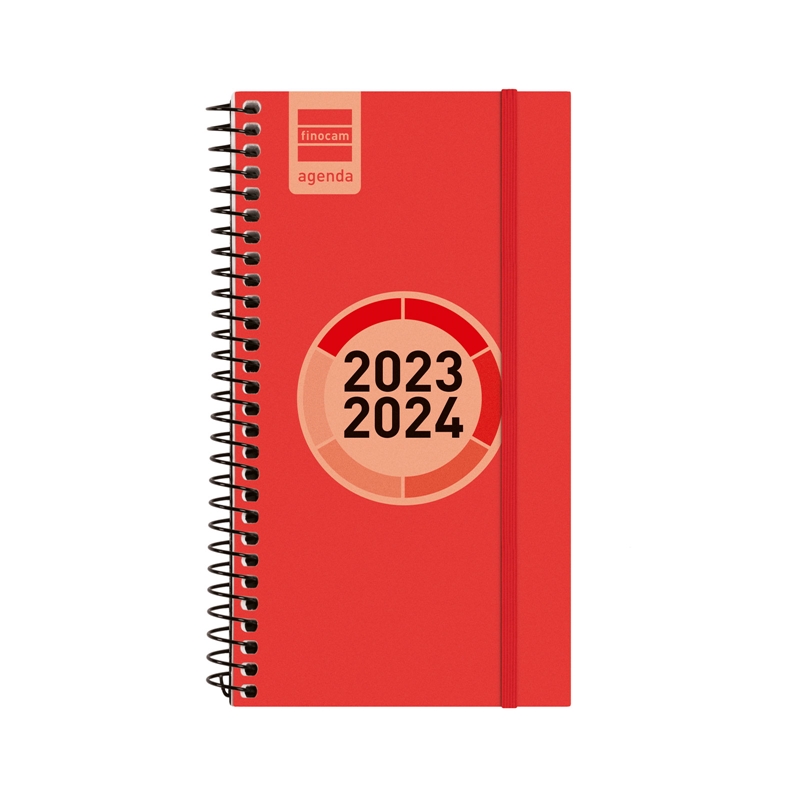 Agenda escolar 2023-2024 Finocam E9 semana vista Espir Label Rojo