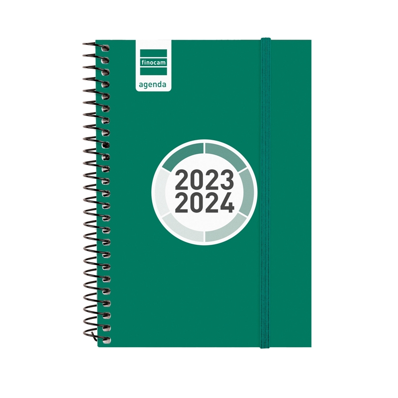 Agenda escolar 2023-2024 Finocam E8 semana vista Espir Color Verde