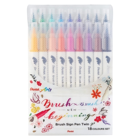 Material Bellas Artes-Dibujo-Rotulador Tombow Peach doble punta pincel