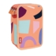 Plumier de 3 pisos con contenido Fun animals naranja