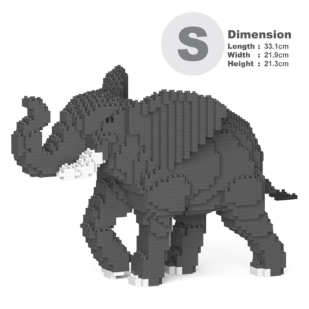Bloques de construcción Jekca elefante pequeño