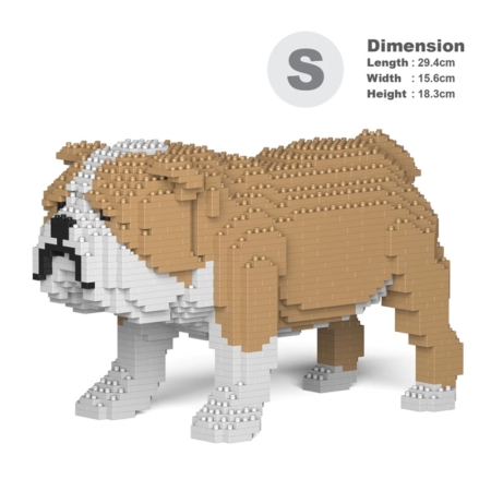 Bloques de construcción Jekca Bulldog inglés pequeño