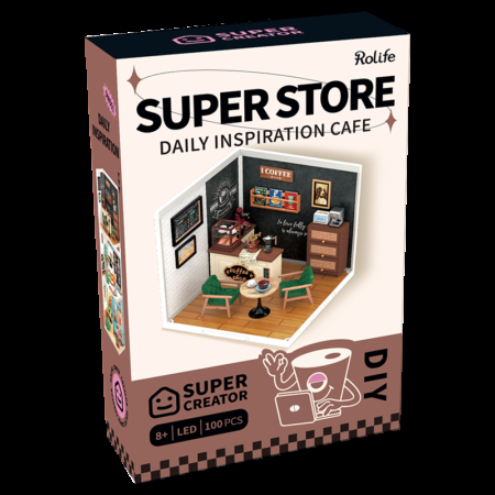 Maqueta DIY casa en miniatura Super Creator Daily Inspiration Cafe