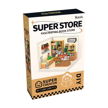 Maqueta DIY casa en miniatura Super Creator Fascinating Book Store