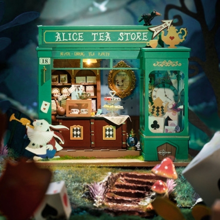 Maqueta DIY casa en miniatura Alice’s Tea Store