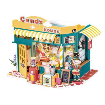 Maqueta DIY casa en miniatura Rainbow Candy House