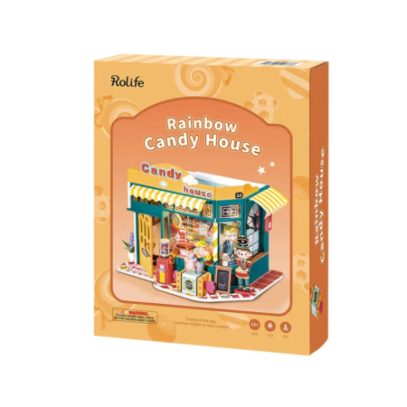 Maqueta DIY casa en miniatura Rainbow Candy House