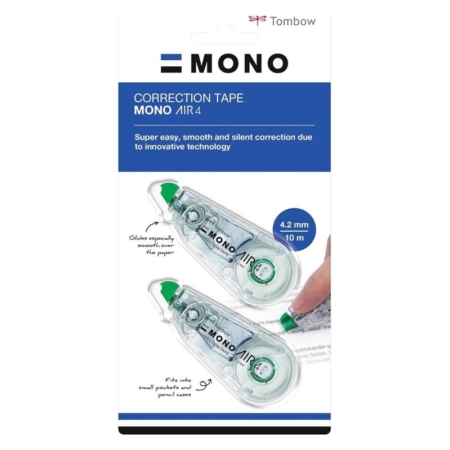 Blíster de 2 cintas correctoras 4,2 mm x 10 m Tombow Mono Air4