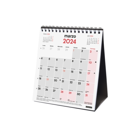 Calendario de sobremesa 2024 Finocam con espacio para escribir XS