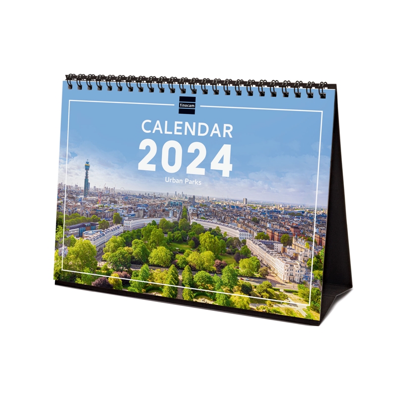 Calendario de sobremesa 2024 Finocam internacional S parks