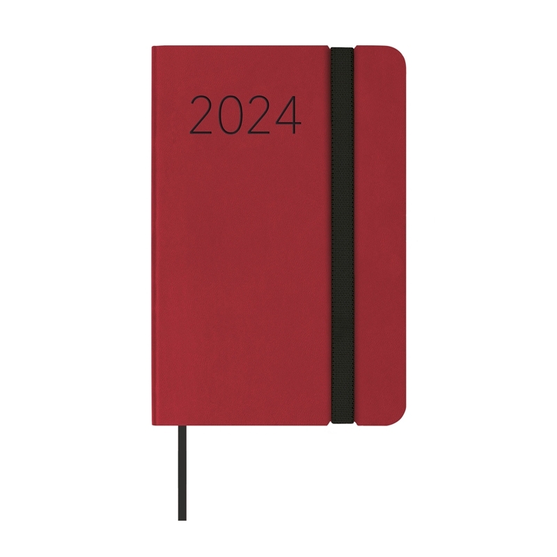Agenda 2024 Finocam Lisa F2 semana vista rojo