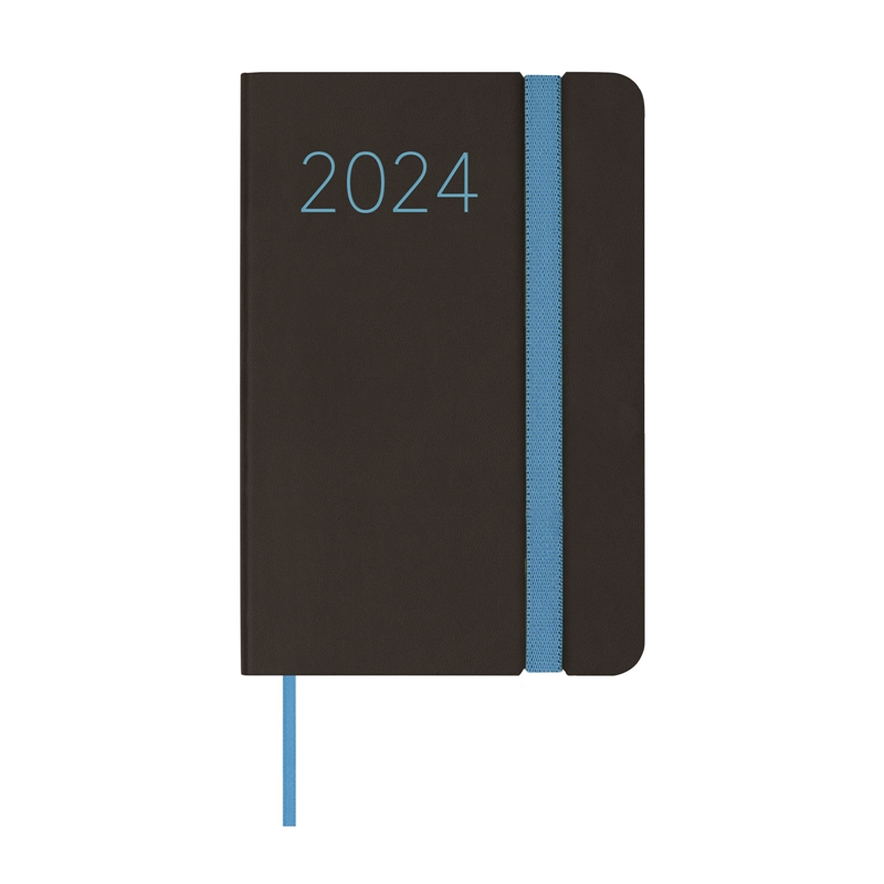 Agenda 2024 Finocam Lisa F2 semana vista negro