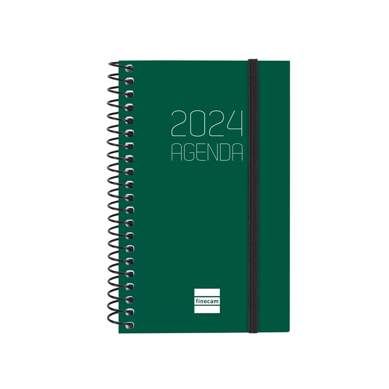 Agenda 2024 Finocam Opaque E3 semana vista verde