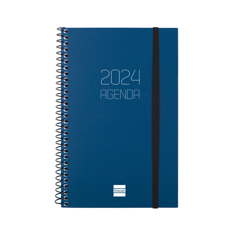 Agenda 2024 Finocam Opaque E5 semana vista azul