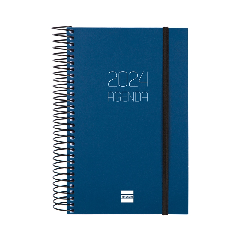 Agenda 2024 Finocam Opaque E5 día página azul
