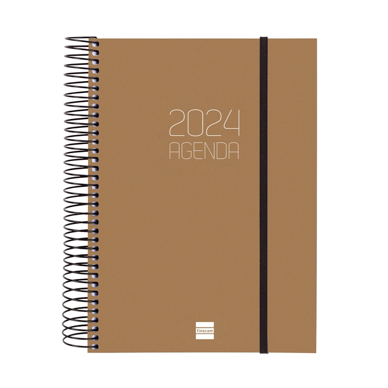 Agenda 2024 Finocam Opaque E10 día página marrón