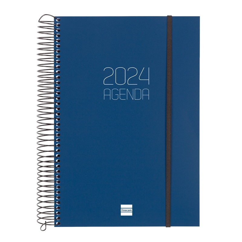 Agenda 2024 Finocam Opaque E11 día página azul