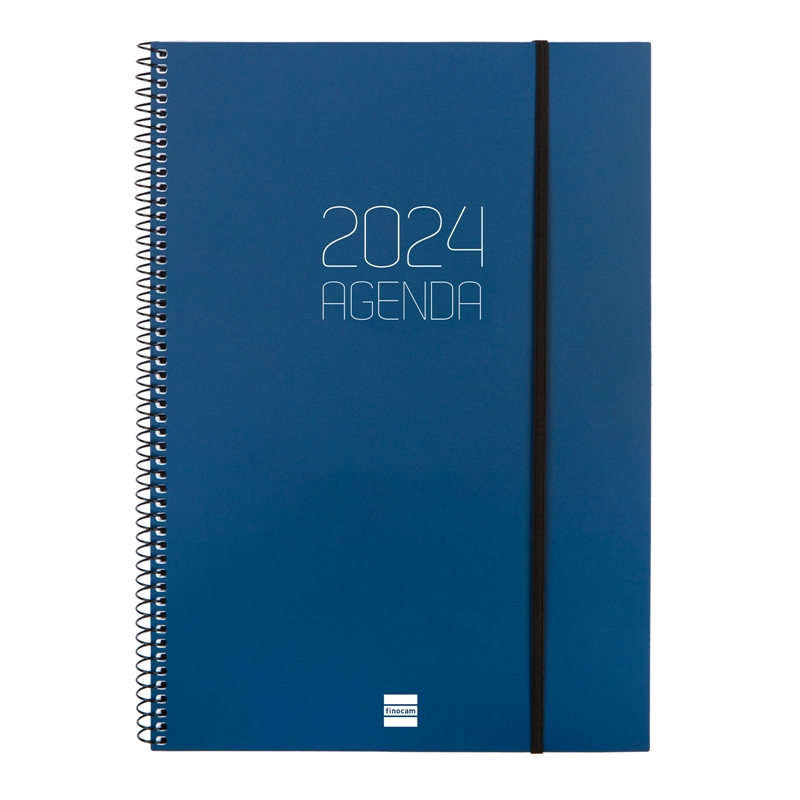 Agenda 2024 Finocam Opaque E40 semana vista azul