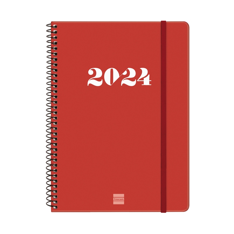 Agenda 2024 Finocam My E10 semana vista rojo