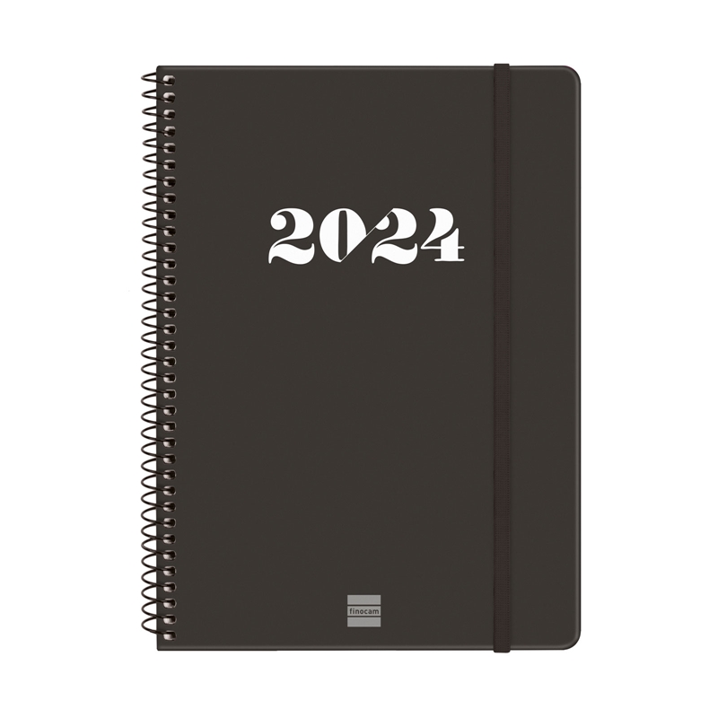 Agenda 2024 Finocam My E10 semana vista negro