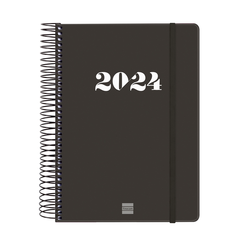 Agenda 2024 Finocam My E10 día página negro