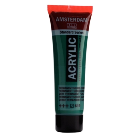 Pintura acrílica Amsterdam 20 ml verde permanente oscuro