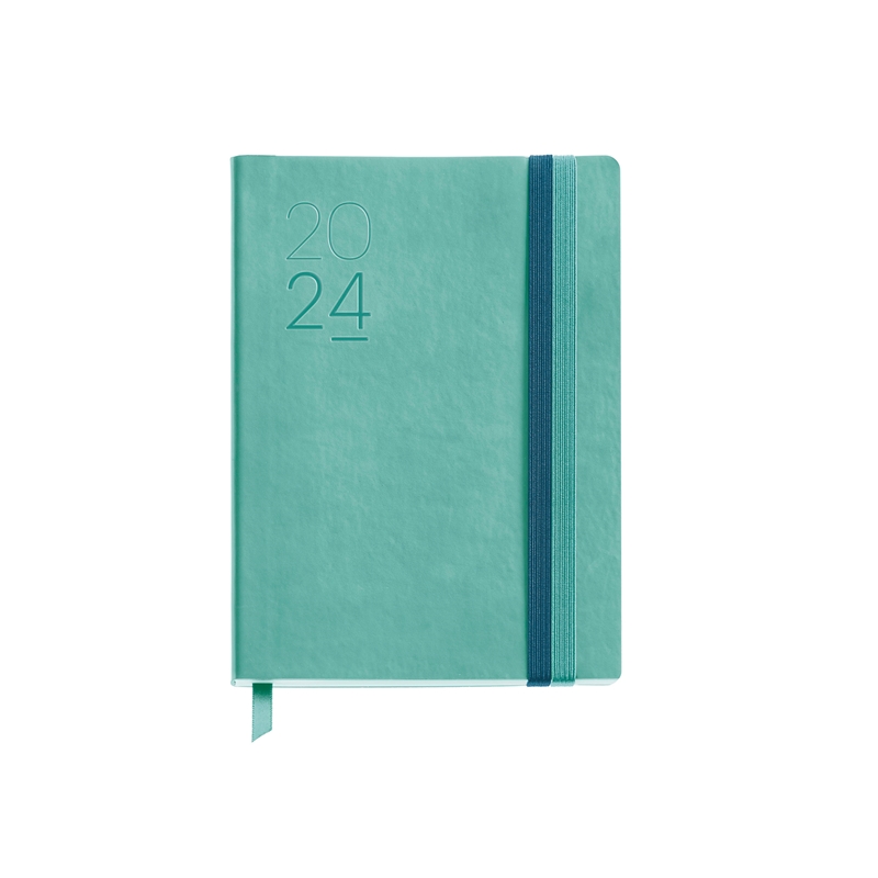 Agenda 2024 Miquelrius Journal 122 x 168 mm día página pastel flexible azul