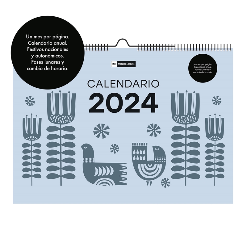Calendario de pared 2024 Miquelrius A3 Northern