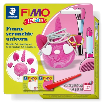 Set de modelado Fimo Kids scrunchie unicorn