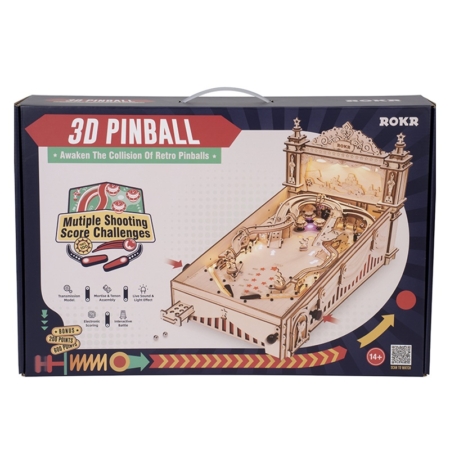 Puzzle 3D de madera Pinball