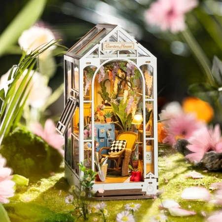 Maqueta DIY sujetalibros Garden house