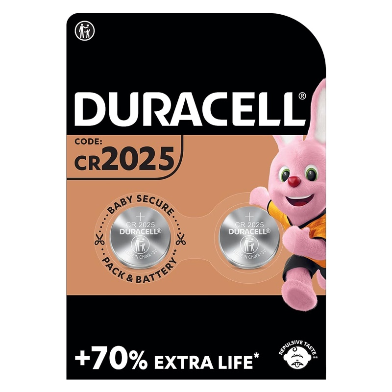 Blister de 2 pilas de boton de litio duracell 3v cr2025 - Material de  oficina, escolar y papelería