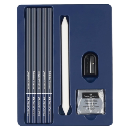 Set de 8 piezas para dibujo Goldfaber carbón