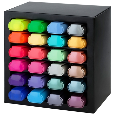 Set de escritorio con 24 marcadores fluorescentes Textliner