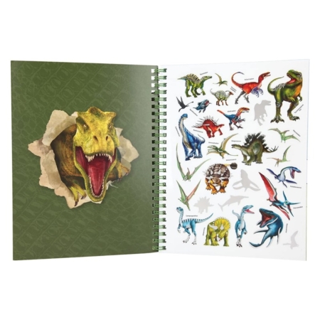 Libro de colorear con lápices de colores Dino World