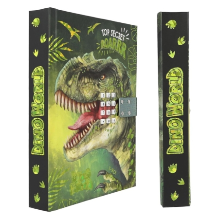Diario con código y sonido Dino World