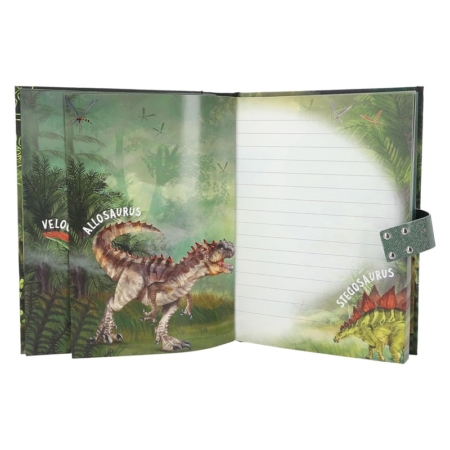 Diario con código y sonido Dino World