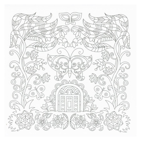 Colorea mandalas de flores y mariposas