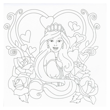 Colorea mandalas de princesas