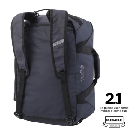 Bolsa-mochila de viaje 2 en 1 Totto Rever azul