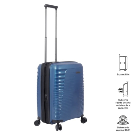Maleta de cabina Totto Traveler 10-15 kg azul poseidón