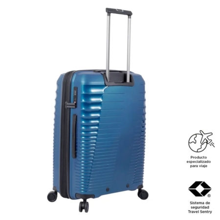 Maleta de viaje mediana Totto Traveler 23 kg azul poseidón