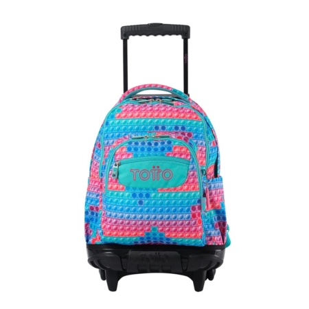 Mochila con ruedas Totto Renglones pop-it