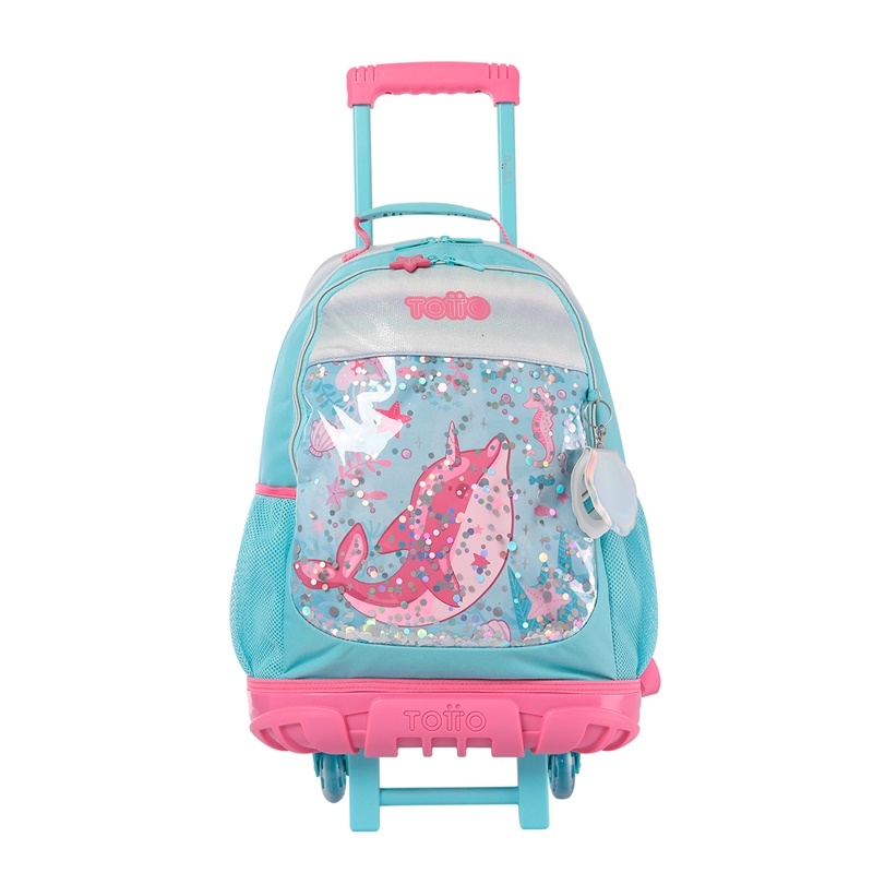 Mochila con ruedas Totto Pink Ocean L