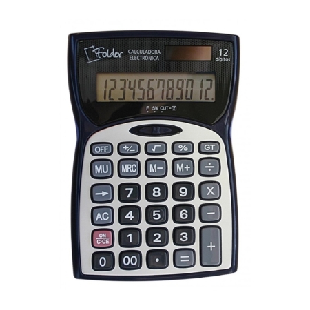 Calculadora 12 dígitos pequeña Folder