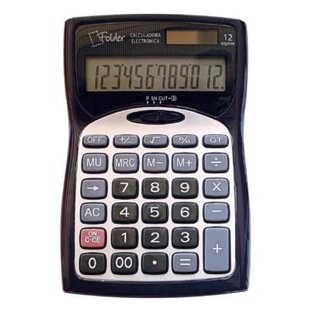 Calculadora 12 dígitos mediana Folder