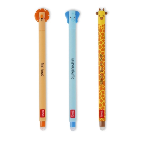 Set de 3 bolígrafos de gel borrables Sabana